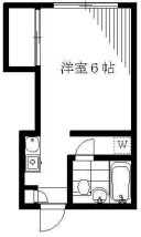 洋室6帖　キッチン　バス　トイレ