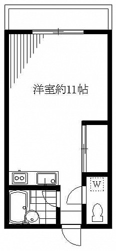 洋室11帖　キッチン　バス　トイレ