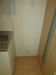 キッチン横に冷蔵庫設置スペースあり♪