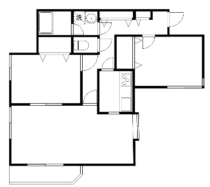 洋室6帖 洋室6帖　LDK10帖　キッチン　バス 　トイレ