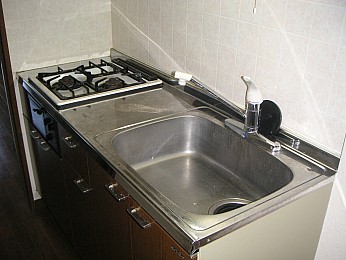 グリル付の2口システムガスキッチン♪