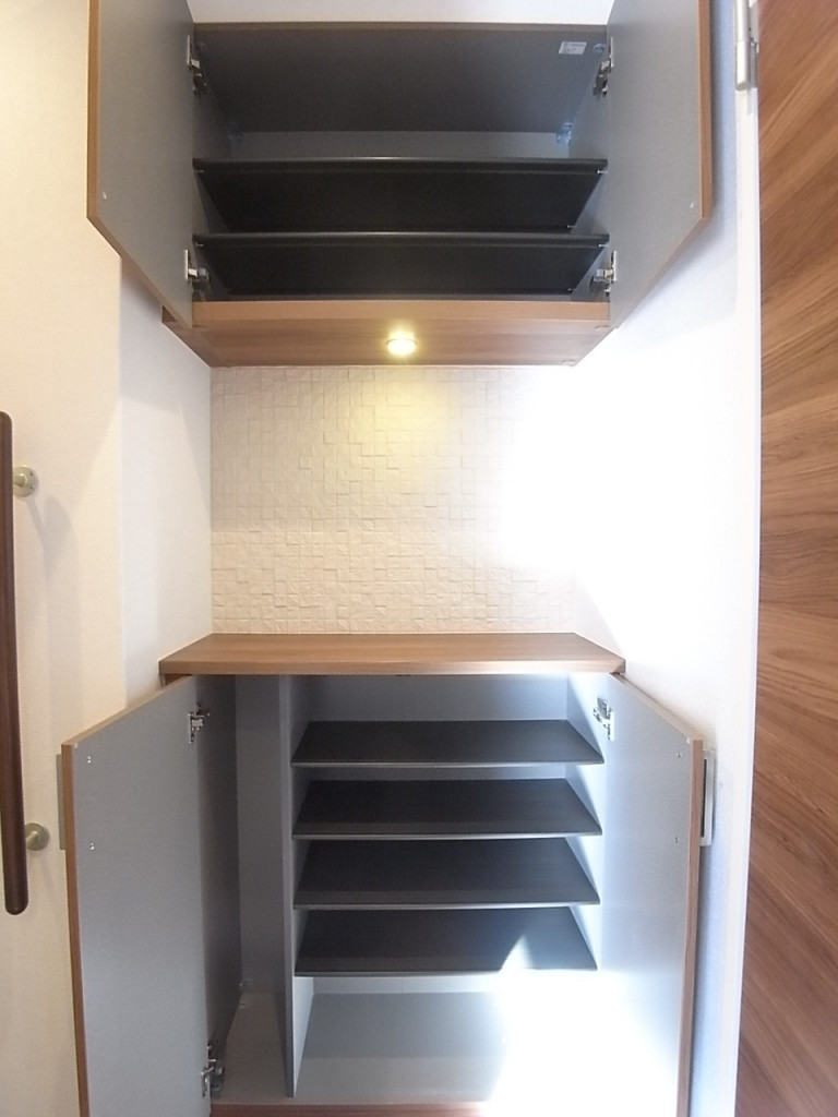 下駄箱を開いたところ！