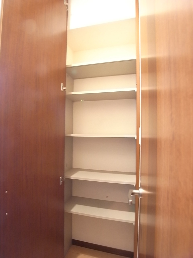 廊下の収納。ちょっとした物を入れておくのに大変便利！