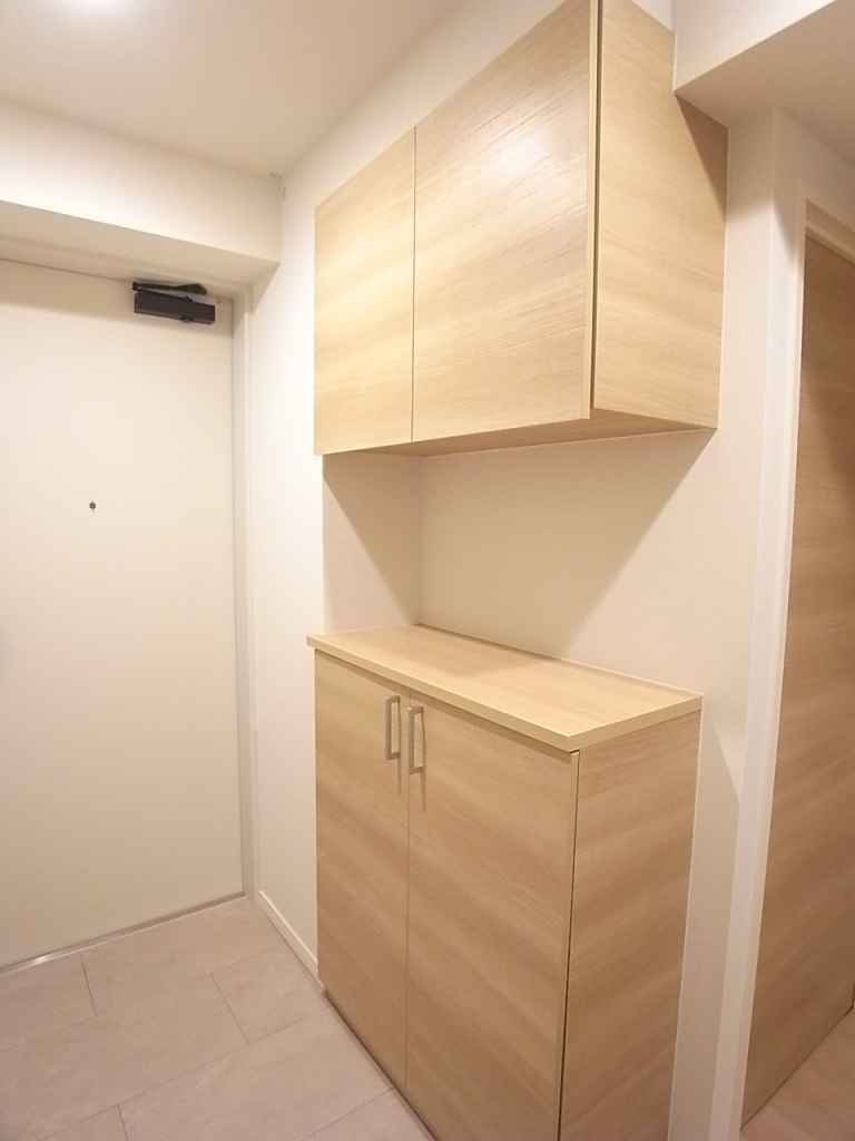 たっぷりと靴の収納ができる下駄箱　