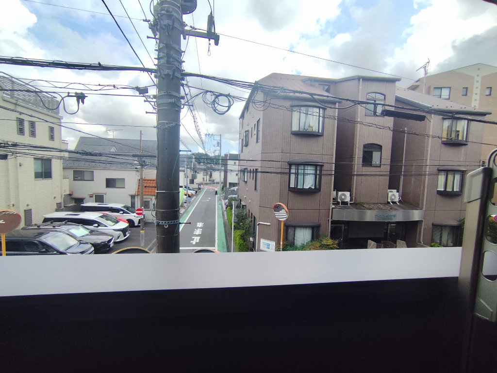 バルコニーから撮った眺望