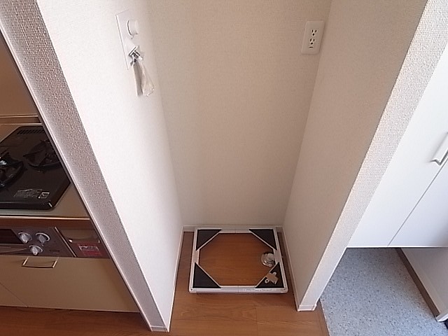 洗濯機置き場。