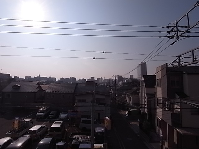 南方面の眺望。高い建物がないので見晴らしが良い！