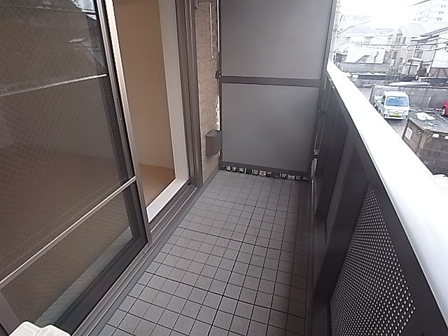 西向きのバルコニー