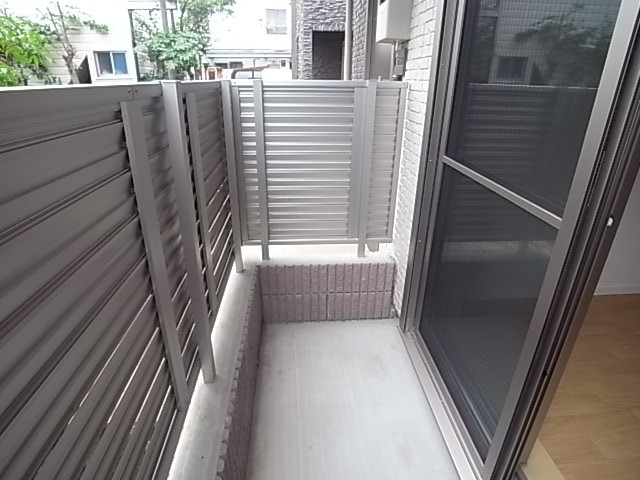 南東向きのバルコニー