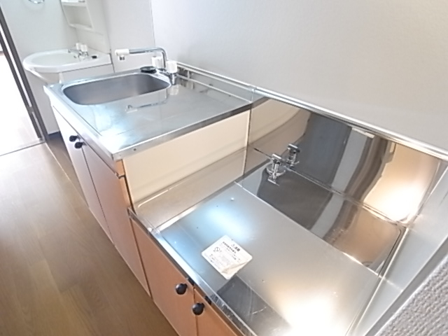 2口ガスコンロ設置可能！幅59.6×奥55