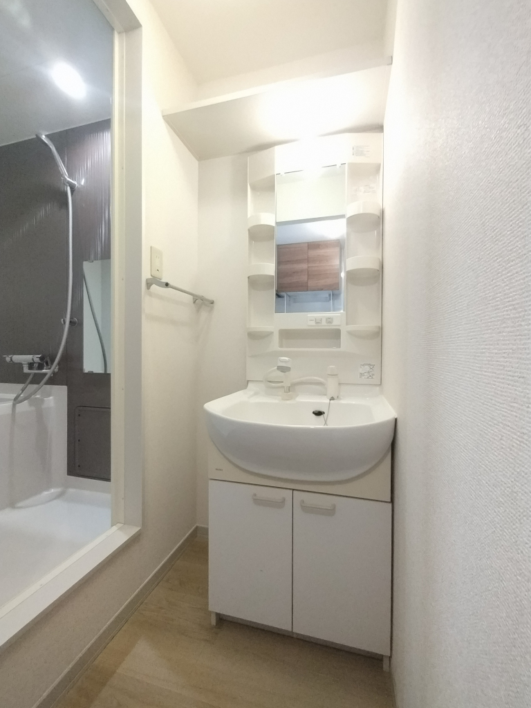 シャワー付き洗面　脱衣所