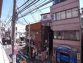 東南方面の眺望。