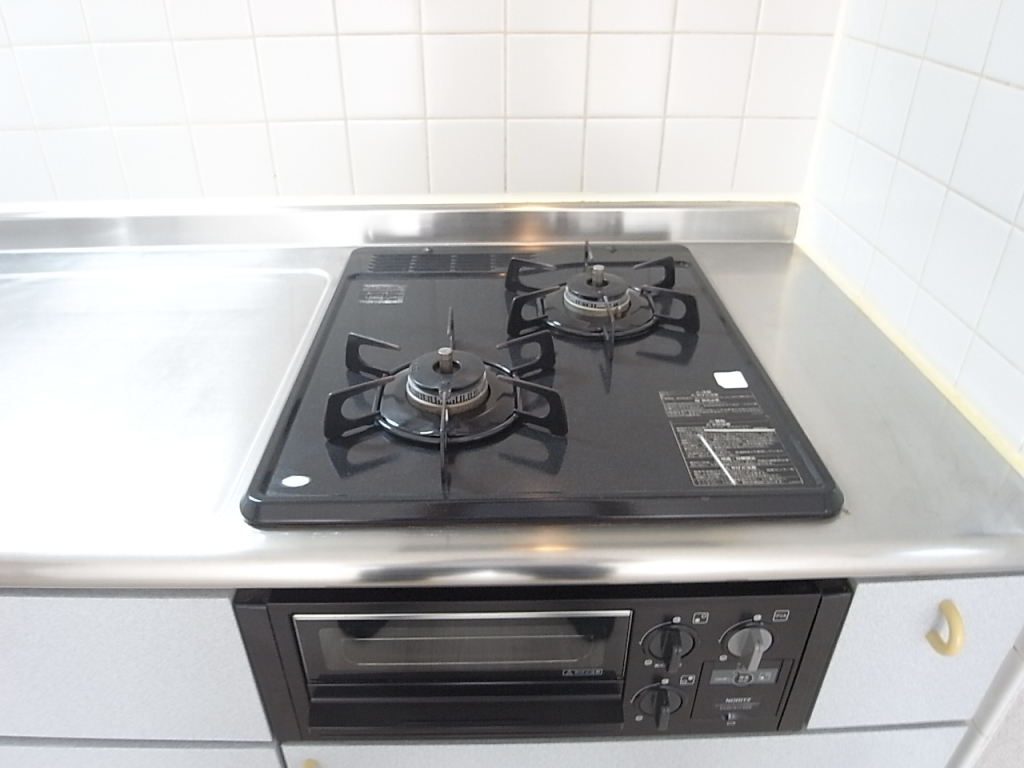 キッチン　2口ガスコンログリル付
