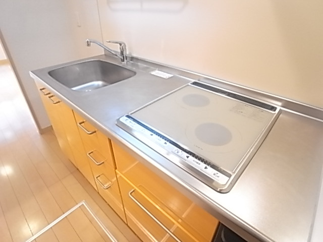 火力の強いIHクッキングヒーター2口を採用！