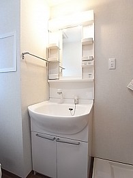 独立洗面台はシャンプードレッサーがついています！