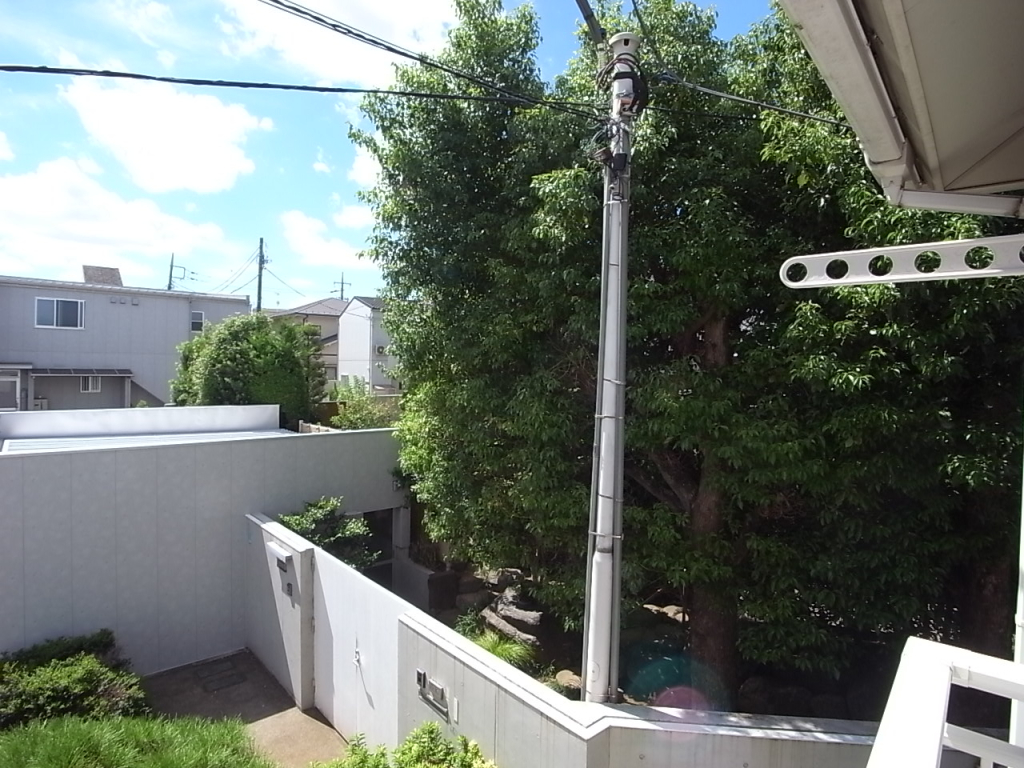 南西方向。一日中しっかりと日が当たる