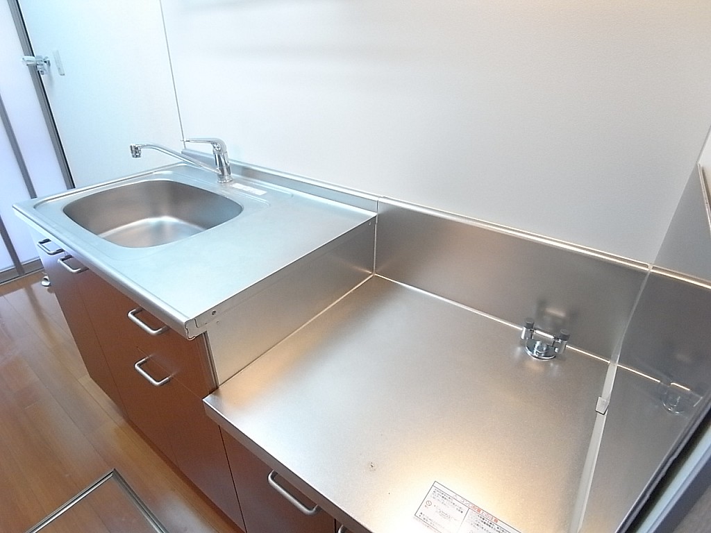 2口ガスコンロ設置可能！幅61.2×奥57.6