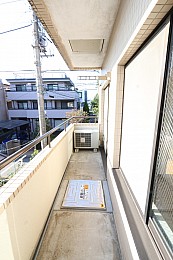 幅広いバルコニー♪
