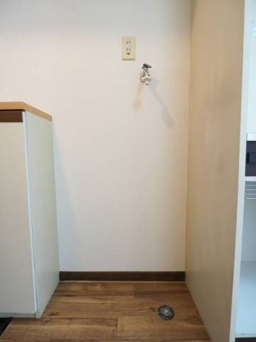 洗濯機置場も室内なので人気です。