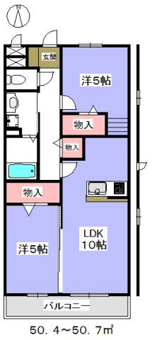 収納が豊富で使いやすい間取りです。