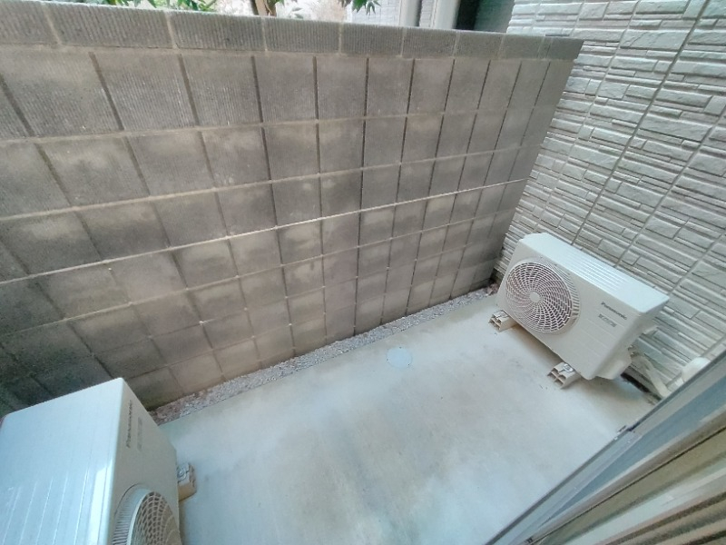 プライバシーが守られたバルコニースペース