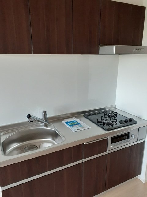 2口ガスコンロ付のシステムキッチン