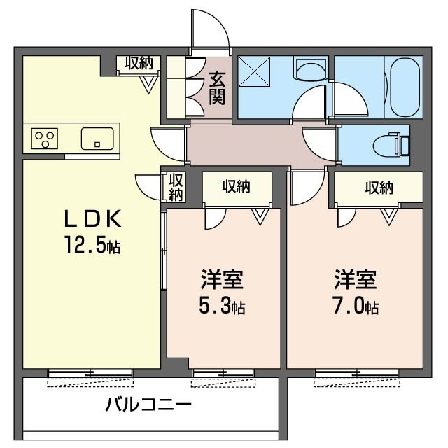 安心の設備。全室南向きのお部屋