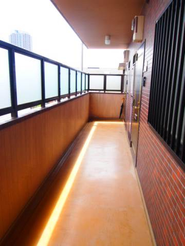 きれいな廊下です。