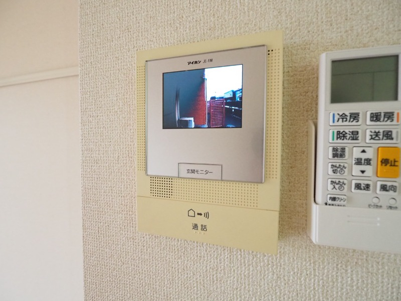 モニター付きで安心。