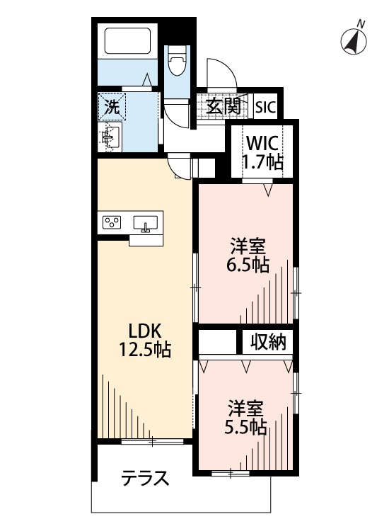 収納たっぷり。設備充実。
