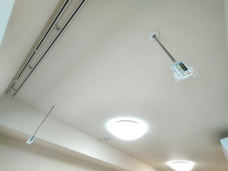 室内物干が付いています