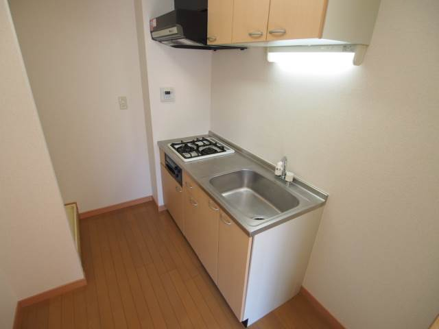 収納多数のシステムキッチン