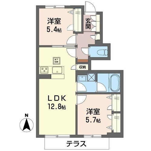 南向き。収納たっぷり。