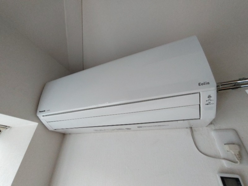 エアコン付きで快適。