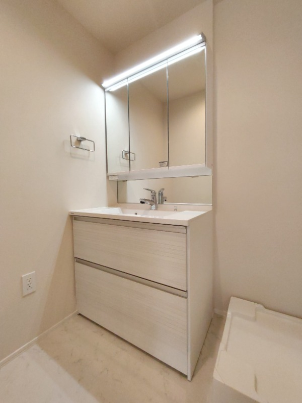 独立した洗面台はうれしい設備です