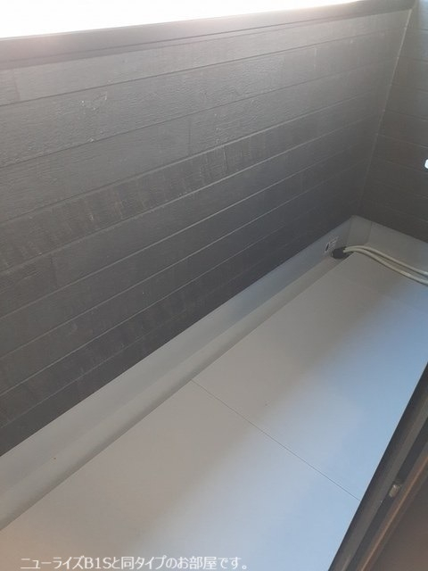 採光も見込めるバルコニー