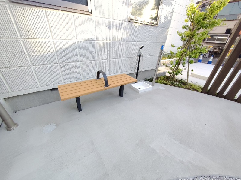 ペット用の足洗い場