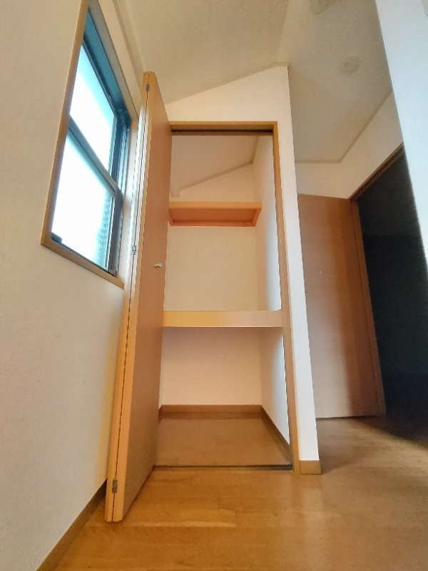 階段を上がった先にも収納アリ