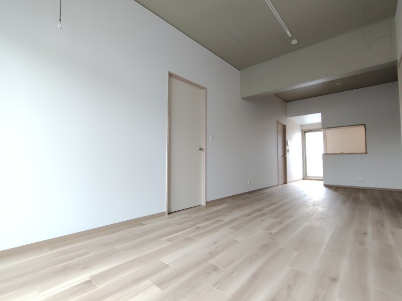 奥行きのあるリビング