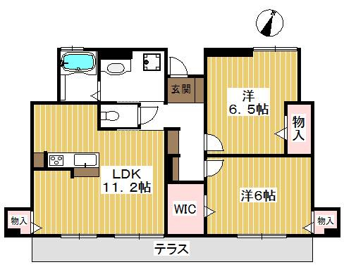 南東向きでとても広い間取り。新築ならではの設備。