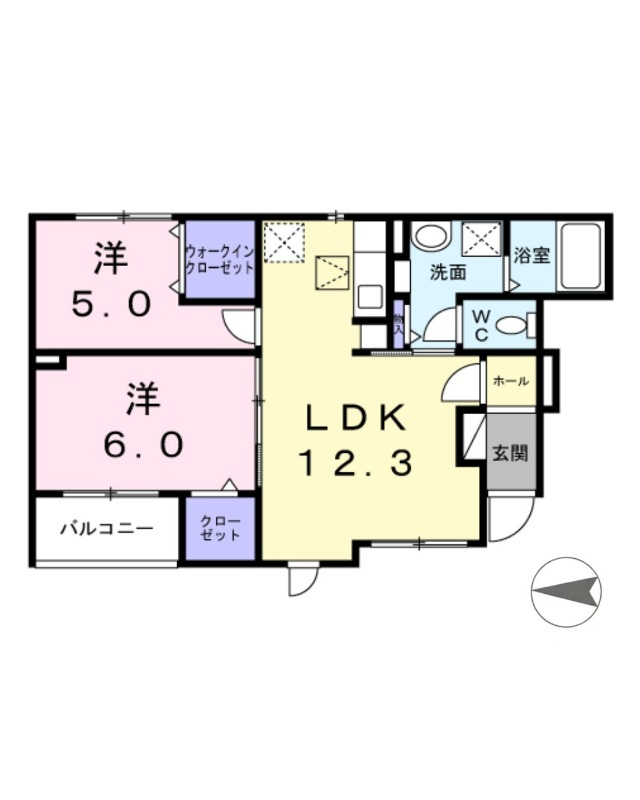 LDKは窓多く陽当たりも期待の新築物件