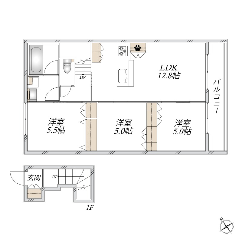 【新築×ペット可】使いやすく需要が高い3LDKの間取り