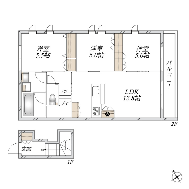 【新築×ペット可】使いやすく需要が高い3LDKの間取り