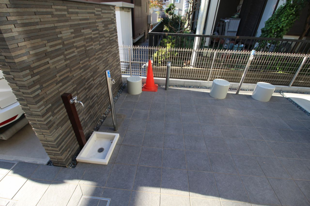 ペット足洗い場