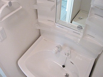 洗面脱衣所(別の部屋の写真です)