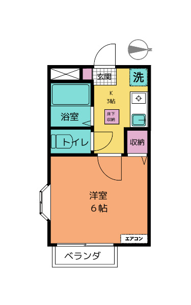 一人暮らしにおすすめの１Ｋの間取り