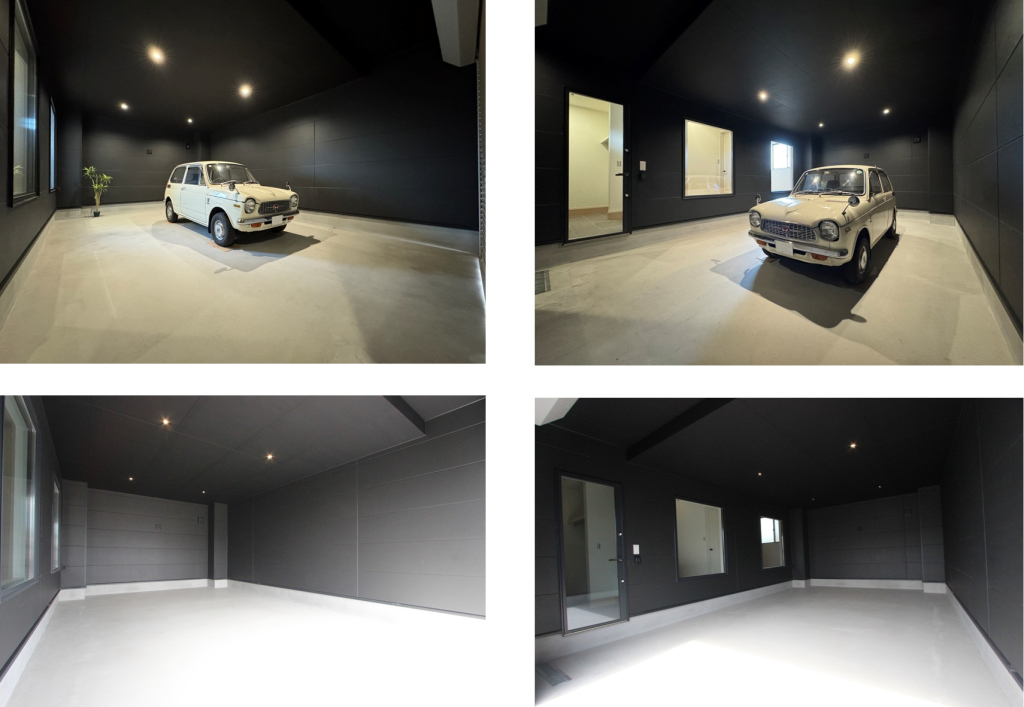 洋室・廊下からは愛車が見える自分だけの特別な時間をお過ごしください（写真はB号室）