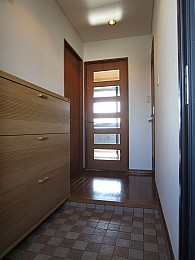 ゆったりとした玄関