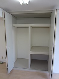 たっぷり収納できてお部屋が広く使えます