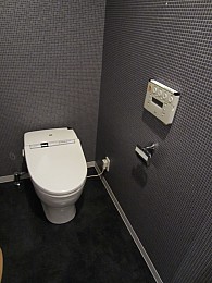 トイレは蓋も自動開閉とフルオート機能付き
